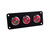 Black Coated Stainless Steel Push Button Switch Panels On/Off Red