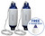 Boat Fender R40 White/Blue with Lanyard 685x215mm 2 Pack + FREE Buoy