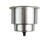 Brushed Stainless Steel Drink Holder with Drain