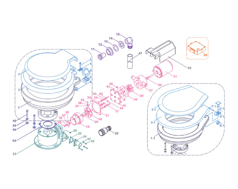 12v Motor For TMC Toilet