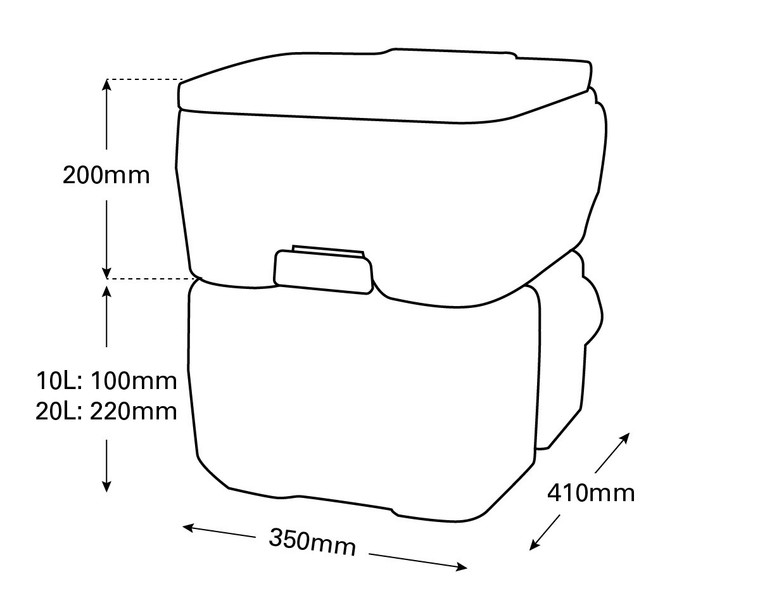 Portable Camping or Fishing Toilets