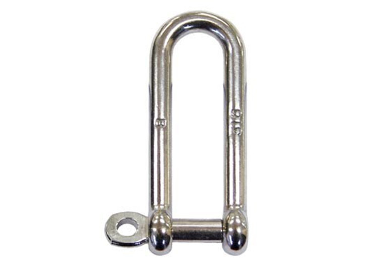 Long D Shackle 316 Grade Stainless Steel