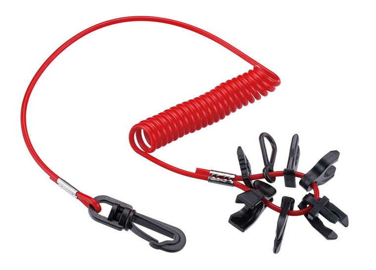 Boat Kill Switch Lanyard with 10 Key Types