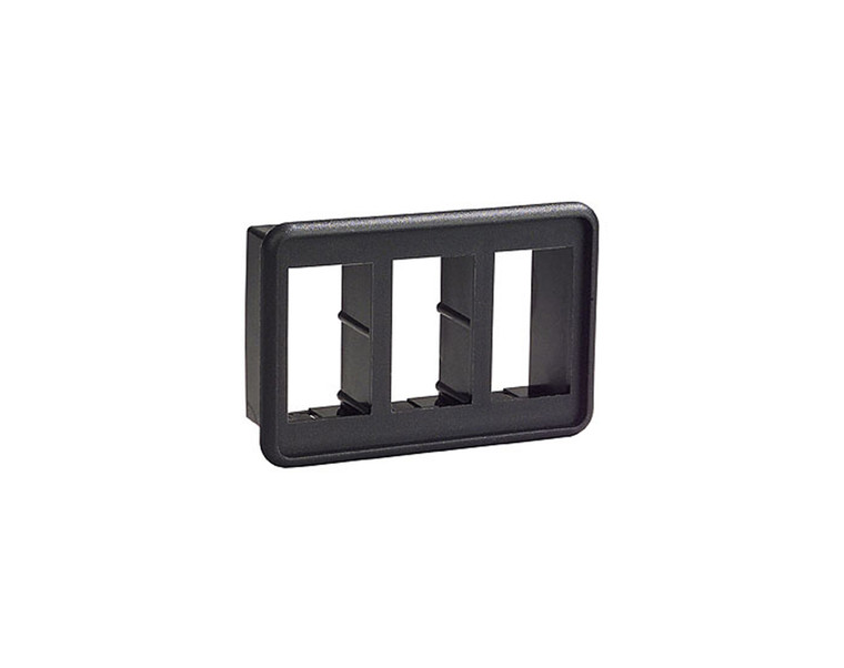 Carling VM3 Mounting Panel Three Gang Black