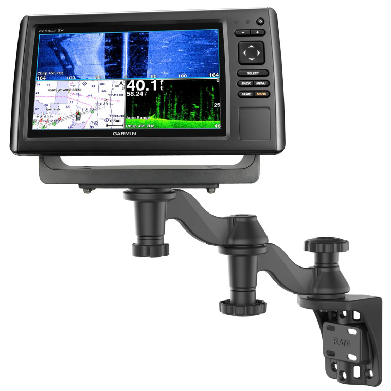 RAM® Vertical 12" Swing Arm Mount for Fishfinders & Plotter RAM® Vertical 12" Swing Arm Mount for Fishfinders & Plotter
