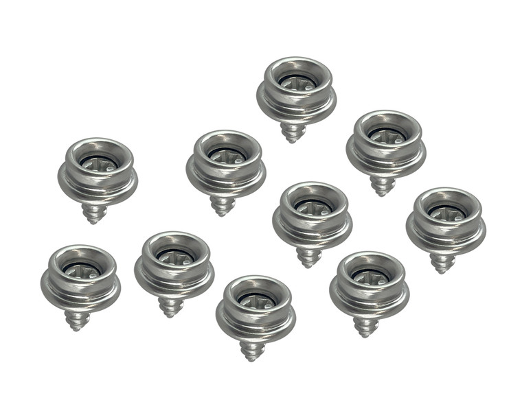 Press Stud Socket with Screw Male 10pk