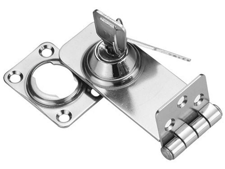 Locking Hasp Latch Stainless Steel 76x30mm