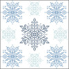 Herrschners Winter Flurries Quilt Blocks Stamped Cross-Stitch