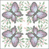 Herrschners Purple Butterflies Quilt Blocks Stamped Cross-Stitch Herrschners Purple Butterflies Quilt Blocks Stamped Cross-Stitch