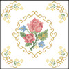 Herrschners Bold Blossoms Quilt Blocks Stamped Cross-Stitch Herrschners Bold Blossoms Quilt Blocks Stamped Cross-Stitch