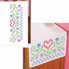Hearts Pillowcase Pair & Dresser Scarf Thread Kit Hearts Pillowcase Pair & Dresser Scarf Thread Kit