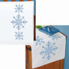 Serene Snowflakes Pillowcase Pair or Dresser Scarf Thread Kit
