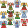 Herrschners Angels on High Ornaments Counted Cross-Stitch Kit Herrschners Angels on High Ornaments Counted Cross-Stitch Kit