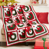 Herrschners Holiday Wreaths Afghan Crochet Kit