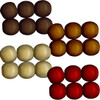 Pepperell Crafts 25mm Round Wood Bead