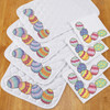 Herrschners Home Colorful Eggs Place Mat & Napkins Stamped Cross-Stitch