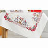 Herrschners Furry Friends Christmas Table Topper Stamped Embroidery Kit Herrschners Furry Friends Christmas Table Topper Stamped Embroidery Kit