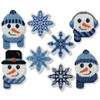 Herrschners True Blue Snow Friends Ornaments Plastic Canvas Kit