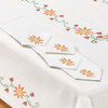 Village Linens Trinity Floral Napkins Stamped Cross-Stitch Village Linens Trinity Floral Napkins Stamped Cross-Stitch