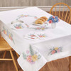 Herrschners Watercolor Floral Tablecloth 50 x 50" or 50 x 70" Thread Kit Herrschners Watercolor Floral Tablecloth 50 x 50" or 50 x 70" Thread Kit