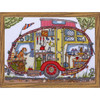 Bothy Threads Cut Thru' Vintage Caravan Counted Cross-Stitch Kit Bothy Threads Cut Thru' Vintage Caravan Counted Cross-Stitch Kit