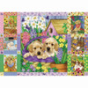 Cobble Hill Puppies & Posies Quilt Jigsaw Puzzle Cobble Hill Puppies & Posies Quilt Jigsaw Puzzle