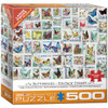 Eurographics Vintage Stamps - Butterflies Jigsaw Puzzle