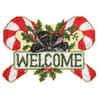 Herrschners Candy Cane Welcome Wall Hanging Plastic Canvas Kit