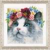 LanArte Flower Crown Ragdoll Counted Cross-Stitch Kit LanArte Flower Crown Ragdoll Counted Cross-Stitch Kit