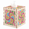 Leisure Arts Circles Tissue Box Wood Stitchery