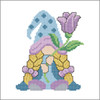 Herrschners Floral Gnome Quilt Blocks Stamped Cross-Stitch Herrschners Floral Gnome Quilt Blocks Stamped Cross-Stitch