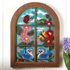 Herrschners In My Garden Window Wall Hanging Kit & Frame Plastic Canvas Herrschners In My Garden Window Wall Hanging Kit & Frame Plastic Canvas