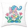 Herrschners Easter Gnome Pillow Cover Stamped Cross-Stitch Kit Herrschners Easter Gnome Pillow Cover Stamped Cross-Stitch Kit