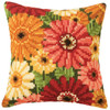 Vervaco Summer Flowers Pillow Cover Needlepoint Kit Vervaco Summer Flowers Pillow Cover Needlepoint Kit