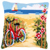 Vervaco At the Beach Pillow Cover Needlepoint Kit Vervaco At the Beach Pillow Cover Needlepoint Kit
