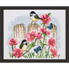 Permin Mousewhite Birds Counted Cross-Stitch Kit Permin Mousewhite Birds Counted Cross-Stitch Kit
