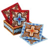 Herrschners Santa Fe Coasters & Holder Plastic Canvas Herrschners Santa Fe Coasters & Holder Plastic Canvas