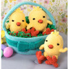Three Chicks in a Basket Crochet Pattern Download