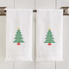 Herrschners Checkered Tree Terry Towel Pair Stamped Cross-Stitch Herrschners Checkered Tree Terry Towel Pair Stamped Cross-Stitch