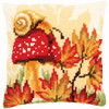 Vervaco Autumn Scene Pillow Cover Needlepoint Kit Vervaco Autumn Scene Pillow Cover Needlepoint Kit