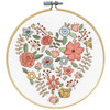 Design Works Floral Heart Hoop Counted Cross-Stitch Kit Design Works Floral Heart Hoop Counted Cross-Stitch Kit