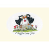 Bothy Threads I Puffin Love You Greeting Card Counted Cross-Stitch Kit