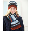 Lion Brand Campus Stroll Hat & Scarf Knit Kit Lion Brand Campus Stroll Hat & Scarf Knit Kit