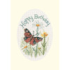 Bothy Threads Butterfly & Daisies Greeting Card Counted Cross-Stitch Kit Bothy Threads Butterfly & Daisies Greeting Card Counted Cross-Stitch Kit