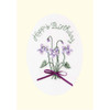 Bothy Threads Violets Greeting Card Counted Cross-Stitch Kit Bothy Threads Violets Greeting Card Counted Cross-Stitch Kit