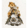 Bothy Threads Piggy in the Middle Counted Cross-Stitch Kit Bothy Threads Piggy in the Middle Counted Cross-Stitch Kit