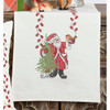 Village Linens Santa Claus & Little Deer Table Runner Stamped Cross-Stitch Kit Village Linens Santa Claus & Little Deer Table Runner Stamped Cross-Stitch Kit