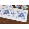 Nob Hill Porcelain Garden Table Runner Stamped Cross-Stitch Nob Hill Porcelain Garden Table Runner Stamped Cross-Stitch