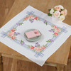 Village Linens Summer Table Topper Stamped Cross-Stitch Kit Village Linens Summer Table Topper Stamped Cross-Stitch Kit