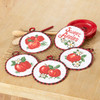Herrschners Apples Pot Holders Stamped Cross-Stitch Herrschners Apples Pot Holders Stamped Cross-Stitch